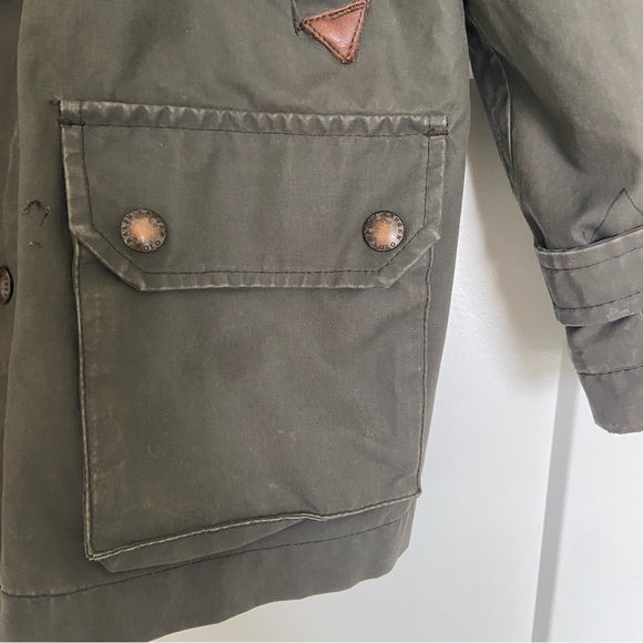 Polo by Ralph Lauren Green w/Plaid lining & Corduroy collar Jacket - Size 6 - Picture 6 of 14